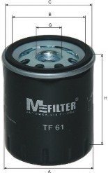 Фильтр масляный MFILTER TF61 (фото 1)