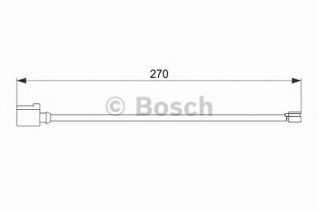 Датчик зносу гальмівних колодок Bosch 1987474564 (фото 1)