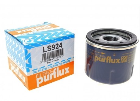 Фильтр масла Doblo 1.2/1.4i 03>/Kangoo 1.2i 97>05.00 PURFLUX LS924 (фото 1)