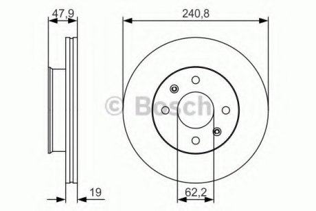 Гальмівний диск PR2 - заміна на 0986479206 Bosch 0 986 479 S18 (фото 1)