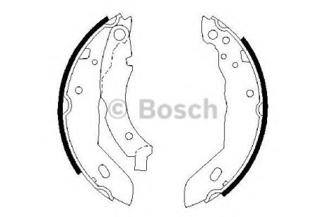 Комплект тормозных колодок Bosch 0 986 487 084 (фото 1)