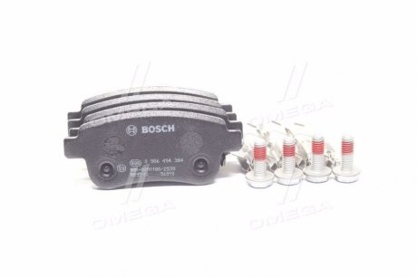 Комплект тормозных колодок, дисковый тормоз Bosch 0 986 494 384