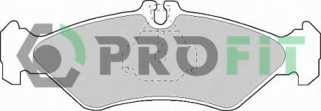 Колодки гальмівні дискові PROFIT 5000-1039
