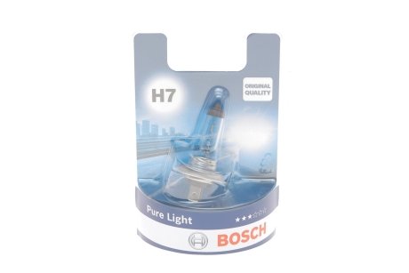 Лампа накаливания 12V 55W H7 PURE LIGHT (blister 1 шт) Bosch 1987301012