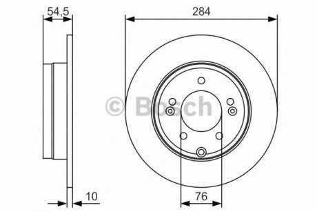 Тормозной диск Bosch 0986479T49 (фото 1)