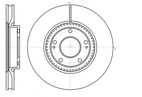 Гальмівний диск ROADHOUSE 6121710 (фото 1)