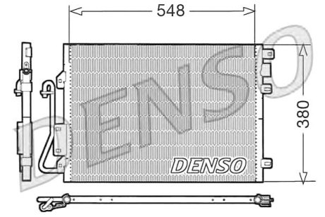 Конденсер кондиционера Denso DCN23008 (фото 1)