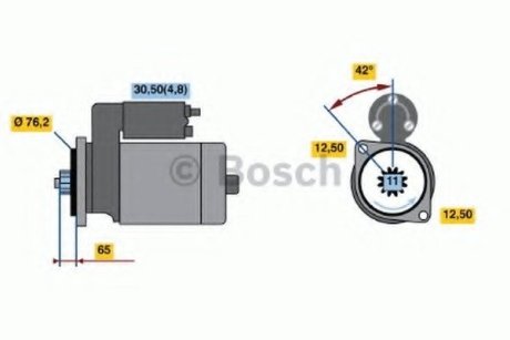 Стартер - Bosch 0001123038 (фото 1)