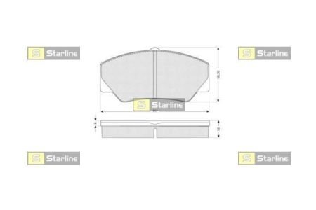 Гальмівні колодки дискові Starline BD S154