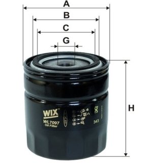 Фільтр оливний WIX WIXFILTRON WL7097