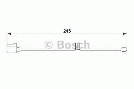 Гальмівні аксесуари (Датчик зносу колодки) Bosch 1987474563 (фото 1)