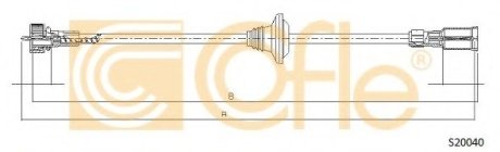 Трос спідометра COFLE S20040 (фото 1)