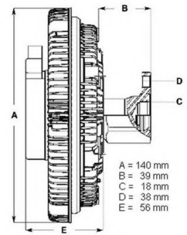 Муфта вентилятора BERU LK001 (фото 1)