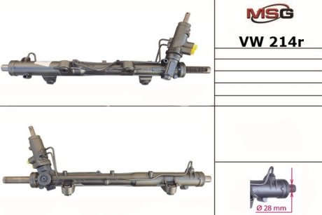 Рейка с Г/У восстановленная MULTIVAN 03-VW TRANSPORTER V 03- MSG VW 214R (фото 1)