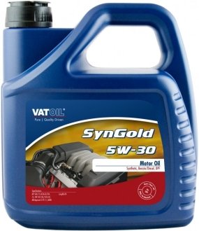 Олія моторна SynGold 5W-30 (4 л) VATOIL 50026 (фото 1)
