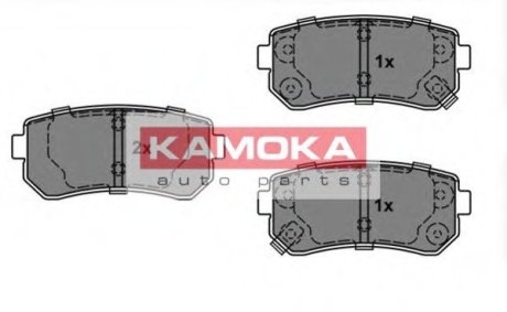 Колодки тормозные задн. Hyundai I20 08\'->; I30 07\'->; IX35 10\'->;Kia Sportage 10\'-> Kamoka JQ101146 (фото 1)