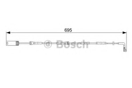 Датчик износа тормозных колодок Bosch 1987473050 (фото 1)