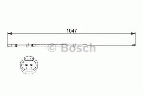 Датчик износа, тормоз. 1 987 473 512 Bosch 1987473512 (фото 1)