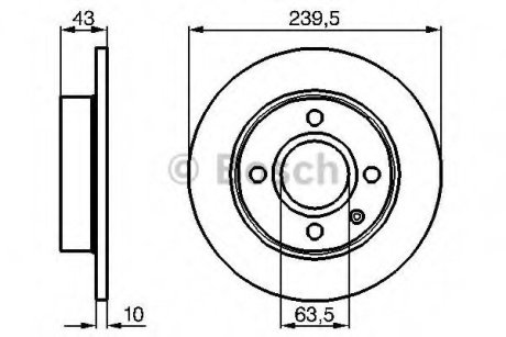 Тормозной диск Bosch 0 986 478 501 (фото 1)