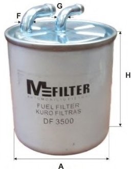 Фильтр топливный MFILTER DF3500 (фото 1)