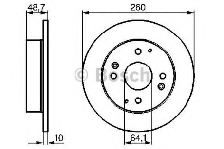 Гальмівний диск Bosch 0 986 478 172 (фото 1)