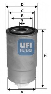 Топливный фильтр UFI 24.528.01 (фото 1)