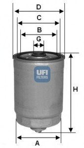 Топливный фильтр UFI 24.441.00