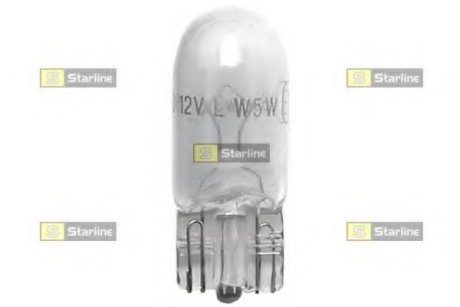 Автомобільна лампа: 12 [В] цоколь W5W/12V W2.1x9.5d - безцокольна Starline 99.99.997