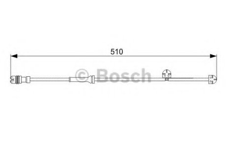 Сигналізатор, знос гальмівних колодок Bosch 1 987 473 029 (фото 1)
