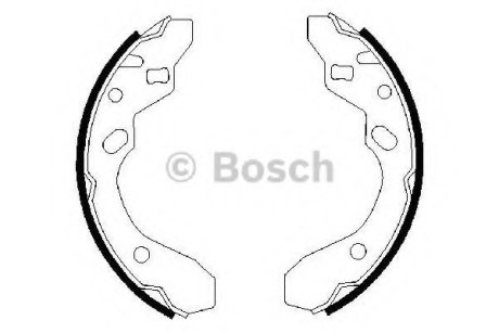Комплект тормозных колодок Bosch 0 986 487 417 (фото 1)