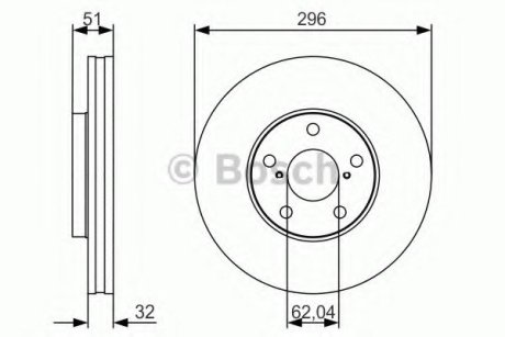 Тормозной диск Bosch 0 986 479 R20 (фото 1)