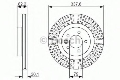 Тормозной диск Bosch 0 986 479 705 (фото 1)