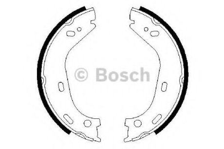 Комплект тормозных колодок, стояночная тормозная система Bosch 0 986 487 126
