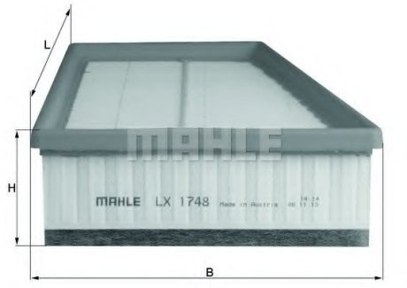 Фильтр воздушный MAHLE LX 1748 (фото 1)
