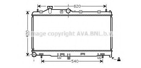 Радіатор LEGACY4/OUTB 20/25 MT 03- (Ava) AVA Cooling Systems SU 2065