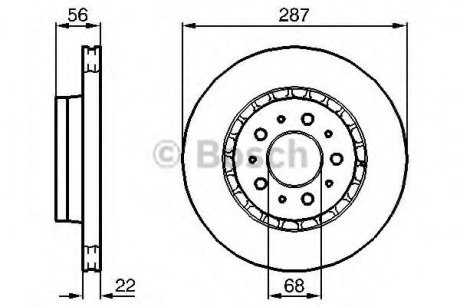 Гальмівний диск Bosch 0 986 478 388 (фото 1)