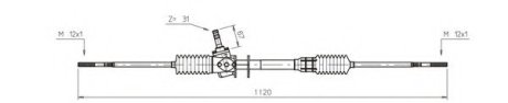 Рейка усилителя рулевого механизма (Возможно восстановленное изделие) GENERAL RICAMBI SK4001 (фото 1)