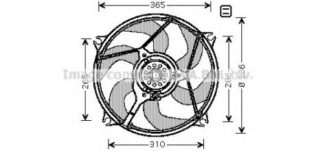 Вентилятор радіатора - QUALITY COOLING AVA Cooling Systems CN 7531 (фото 1)