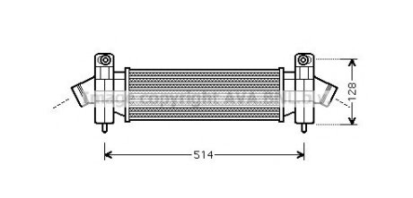 Радиатор интеркулера - QUALITY COOLING AVA Cooling Systems FDA4341 (фото 1)