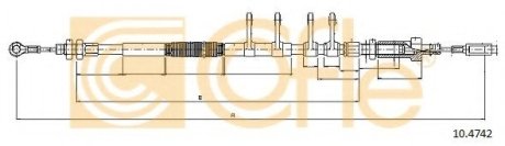 Трос стояночного тормоза COFLE 10.4742 (фото 1)