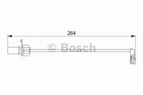 Сигнализатор, износ тормозных колодок Bosch 1 987 474 517 (фото 1)