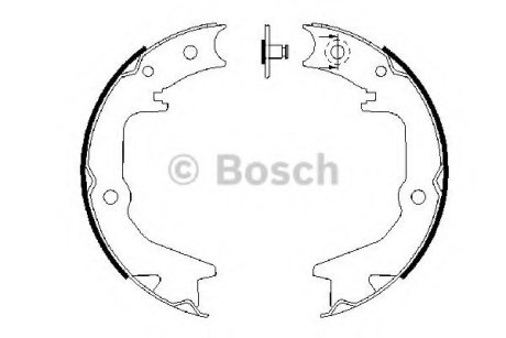 Гальмівні колодки, барабанні Bosch 0 986 487 685