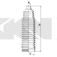Пильовик кермового механізму (GKN) Spidan 84068 (фото 1)