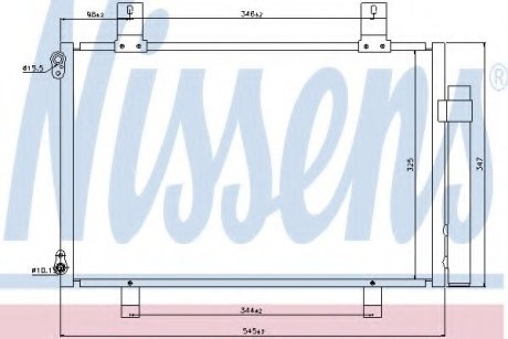 Конденсер SZ SWIFT(05-)1.2 i 16V(+)[OE 95310-63J00] Nissens 940057