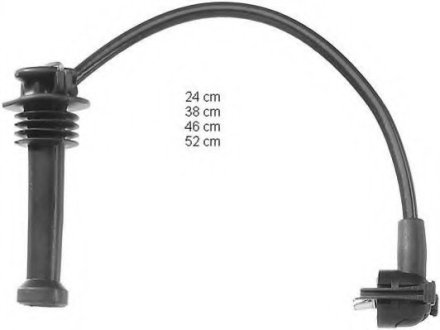 Комплект кабелів високовольтних (вир-во) BERU ZEF719 (фото 1)