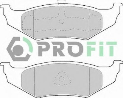 Колодки тормозные дисковые PROFIT 5000-1099 (фото 1)