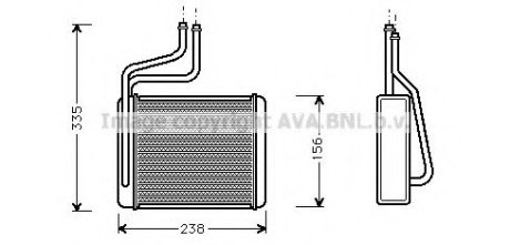 Радіатор, опалення салону AVA Cooling Systems FD 6286 (фото 1)