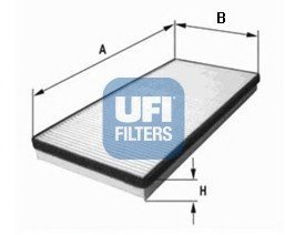 Фильтр, воздух во внутренном пространстве UFI 53.100.00