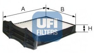 Фильтр, воздух во внутренном пространстве UFI 53.105.00 (фото 1)