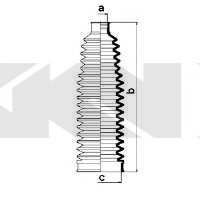 Пильовик кермового механізму (GKN) Spidan 84076 (фото 1)